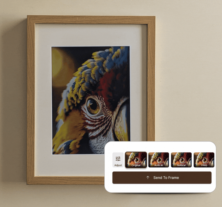 Applying a one-tap preset to a photo